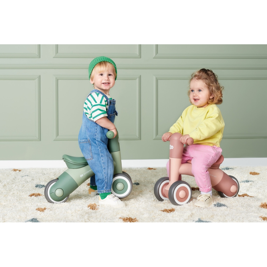 KINDERKRAFT - Rowerek do pchania MINIBI Premium zielony