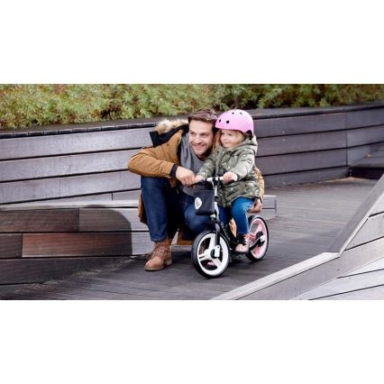 KINDERKRAFT - Rowerek pchany SPACE czarny/pomarańczowy