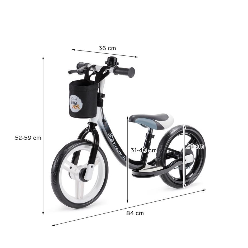 KINDERKRAFT - Rowerek SPACE czarny