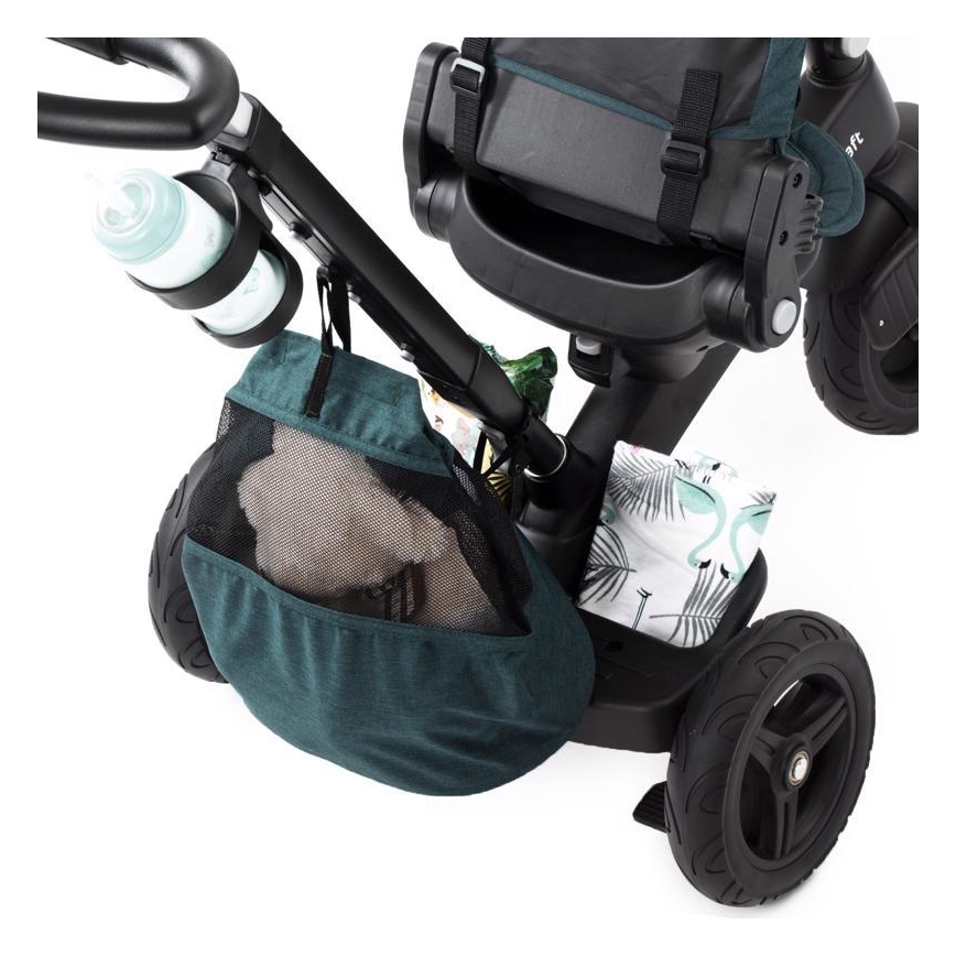 KINDERKRAFT - Rowerek trójkołowy dziecięcy 5v1 EASYTWIST zielono/czarny