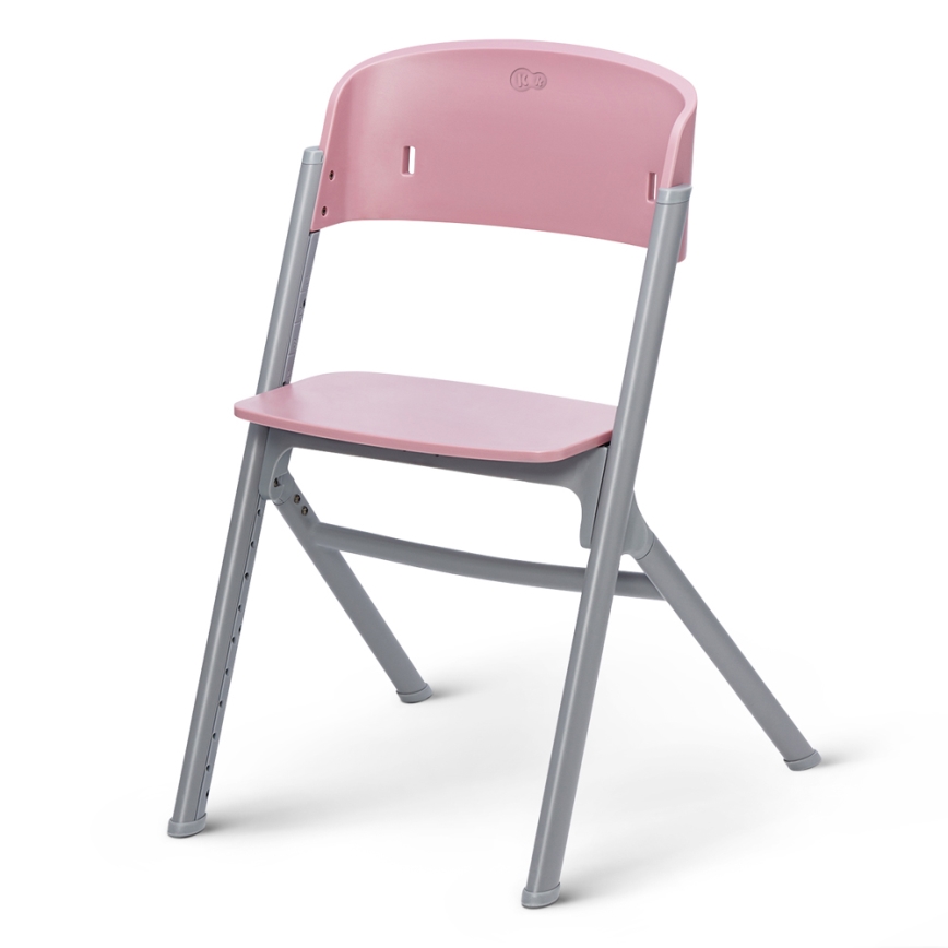 KINDERKRAFT SELECT - Dziecięce krzesełko do karmienia 3 w 1 LIVY Premium Aster pink + leżaczek CALMEE