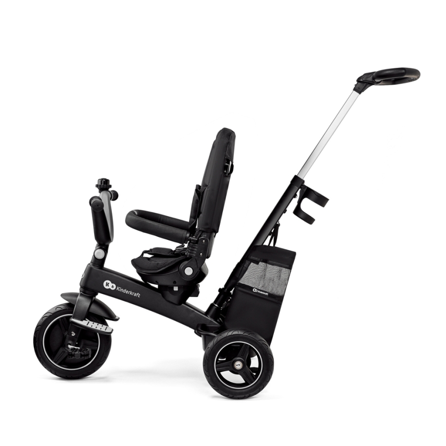 KINDERKRAFT SELECT - Dziecięcy rowerek trójkołowy 5w1 EASYTWIST Premium czarny