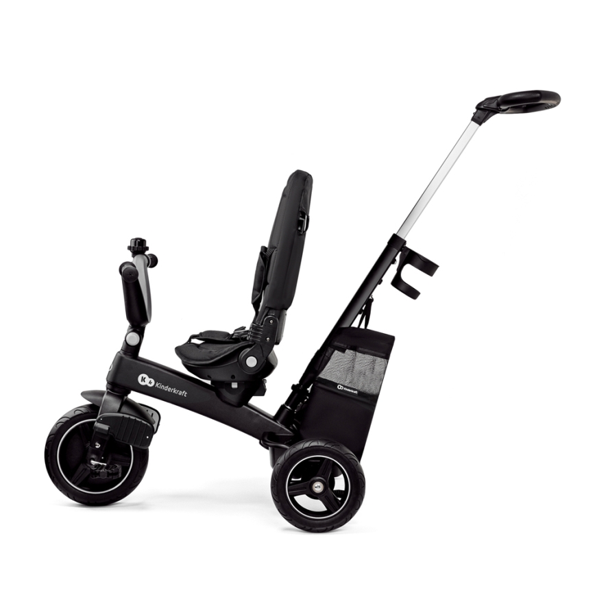 KINDERKRAFT SELECT - Dziecięcy rowerek trójkołowy 5w1 EASYTWIST Premium czarny