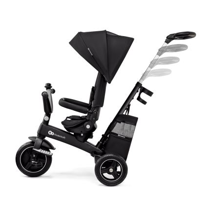 KINDERKRAFT SELECT - Dziecięcy rowerek trójkołowy 5w1 EASYTWIST Premium czarny