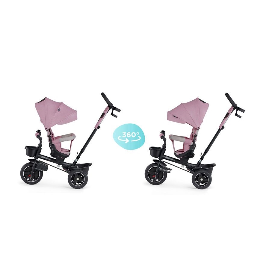 KINDERKRAFT - Dziecięcy rowerek trójkołowy 5w1 SPINSTEP różowy