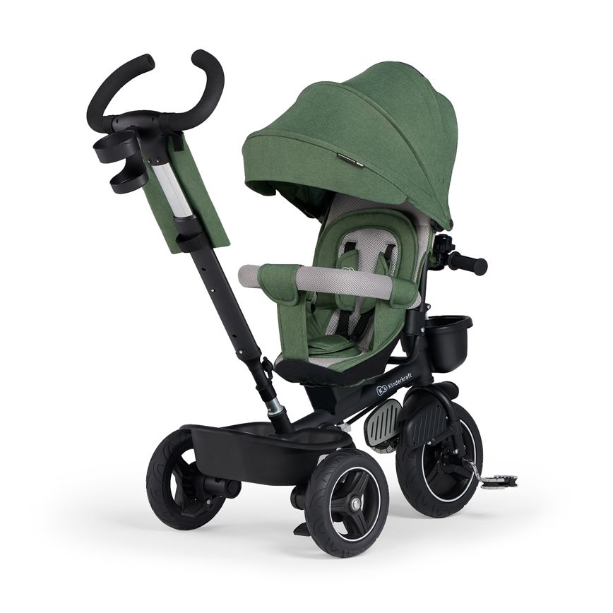 KINDERKRAFT SELECT - Dziecięcy rowerek trójkołowy SPINSTEP Premium zielony