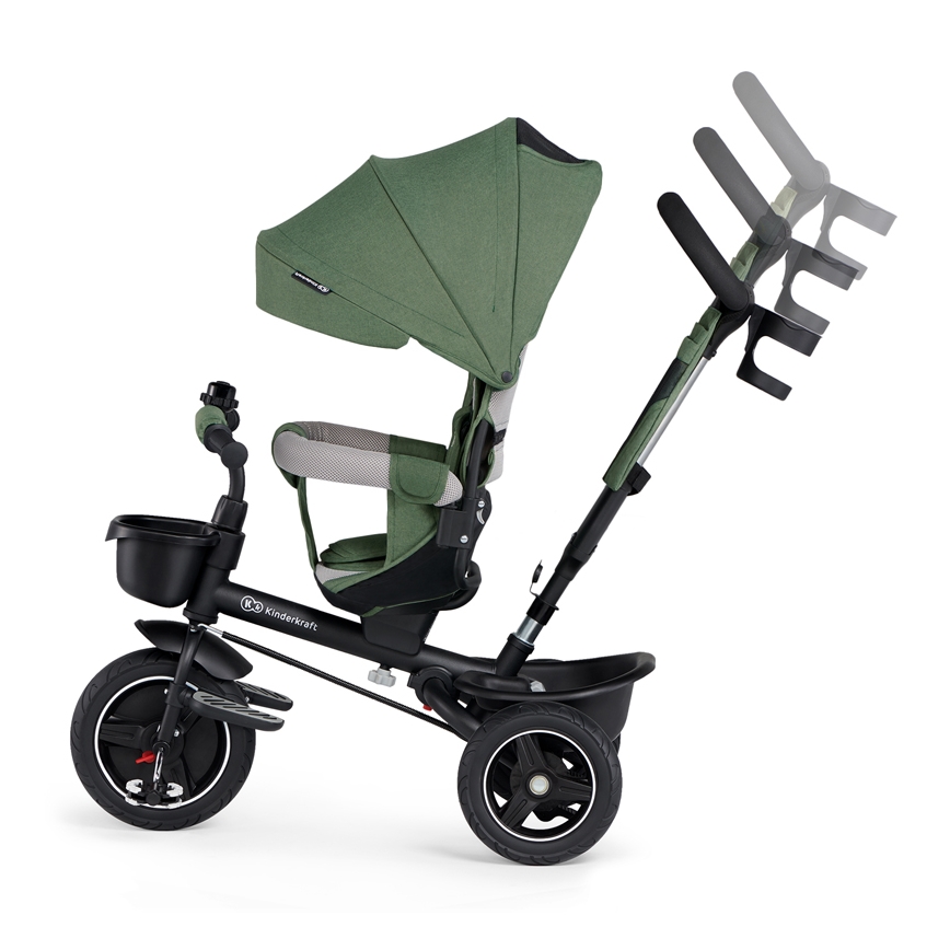 KINDERKRAFT SELECT - Dziecięcy rowerek trójkołowy SPINSTEP Premium zielony