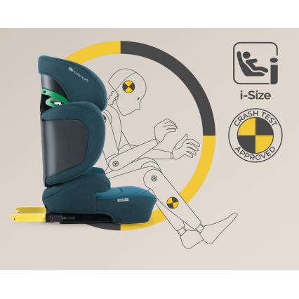 KINDERKRAFT SELECT - Fotelik samochodowy XPAND 2 i-Rozmiar (100-150 cm) Premium Harbour niebieski