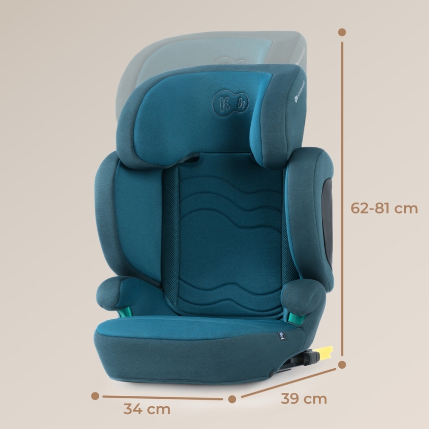 KINDERKRAFT SELECT - Fotelik samochodowy XPAND 2 i-Rozmiar (100-150 cm) Premium Harbour niebieski