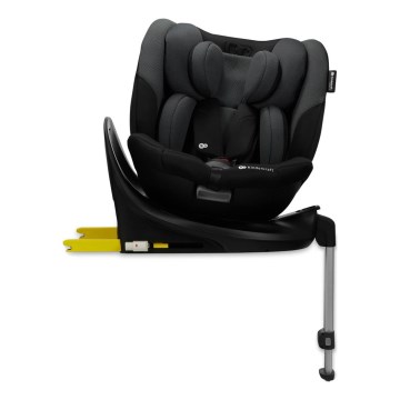 KINDERKRAFT SELECT - Fotelik samochodowy z obrotową bazą I-FIX (40–150 cm) grafitowo-czarny
