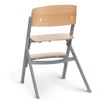 KINDERKRAFT SELECT - Dziecięce krzesełko do karmienia 3w1 LIVY Premium dąb + leżaczek CALMEE