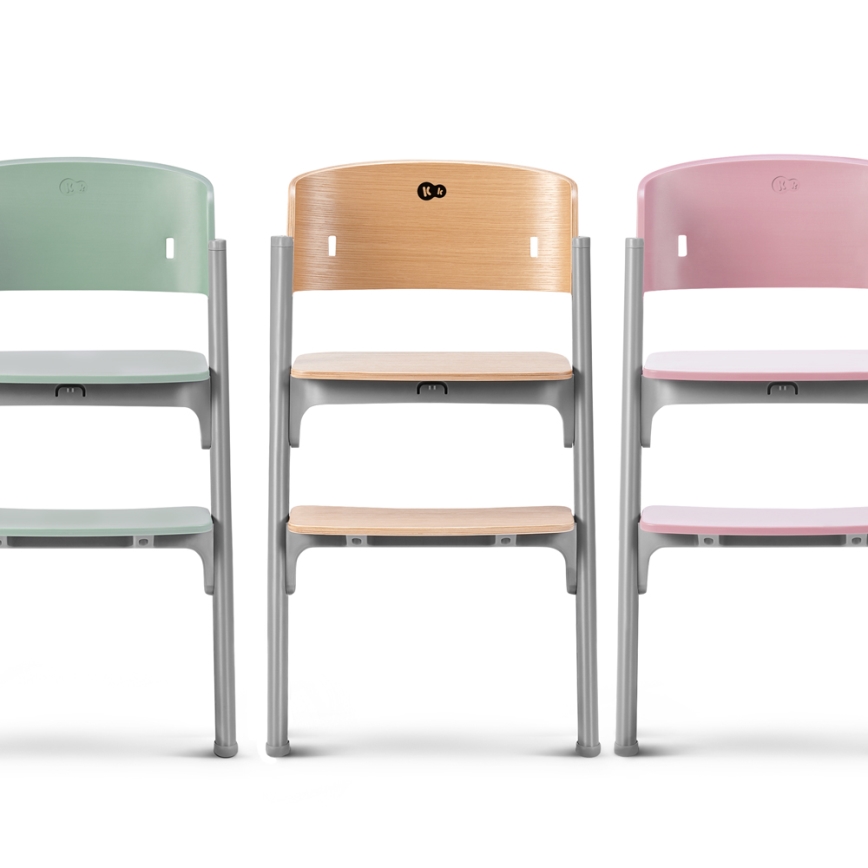 KINDERKRAFT SELECT - Krzesło do jadalni dla dzieci 3w1 LIVY Premium Aster pink