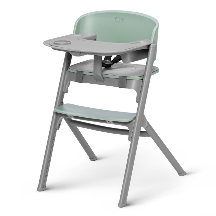 KINDERKRAFT SELECT - Krzesło do jadalni dla dzieci 3w1 LIVY Premium Olive green + lehátko CALMEE