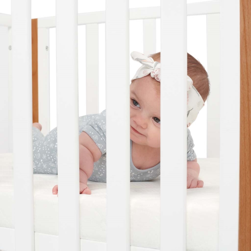 KINDERKRAFT SELECT - Łóżeczko dziecięce 4w1 KOYA Premium buk/sosna
