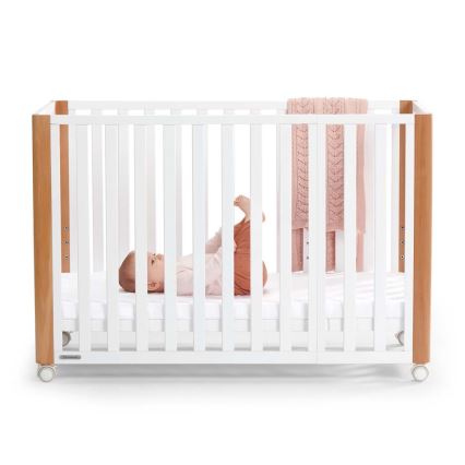KINDERKRAFT SELECT - Łóżeczko dziecięce 4w1 KOYA Premium buk/sosna