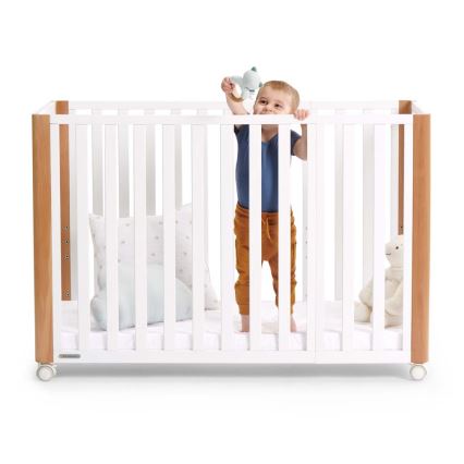 KINDERKRAFT SELECT - Łóżeczko dziecięce 4w1 KOYA Premium buk/sosna