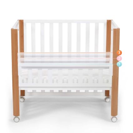 KINDERKRAFT SELECT - Łóżeczko dziecięce 4w1 KOYA Premium buk/sosna