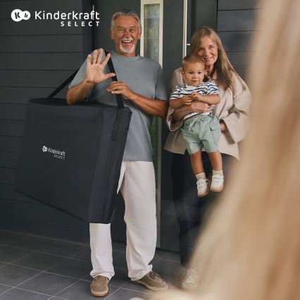 KINDERKRAFT SELECT - Łóżeczko turystyczne MOON DREAM czarny