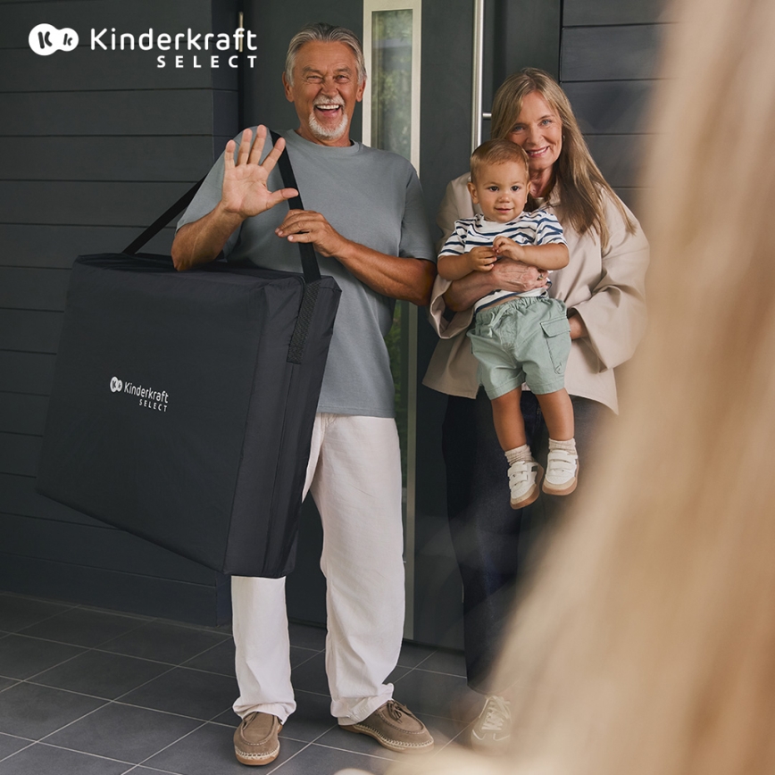 KINDERKRAFT SELECT - Łóżeczko turystyczne MOON DREAM czarny