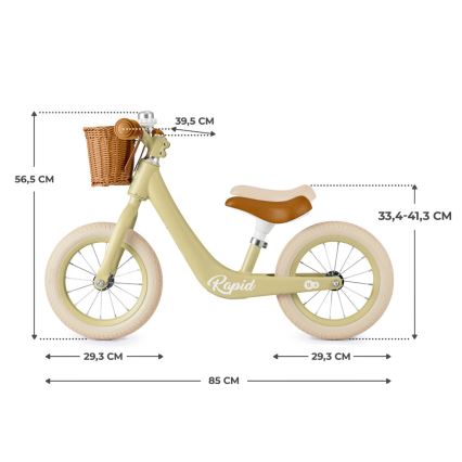 KINDERKRAFT SELECT - Rowerek do pchania RAPID2 Savannah green
