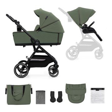 KINDERKRAFT SELECT - Wózek 2w1 YOXI Mystic zielony