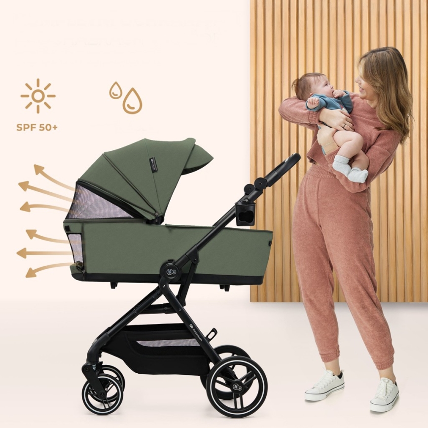 KINDERKRAFT SELECT - Wózek 2w1 YOXI Mystic zielony