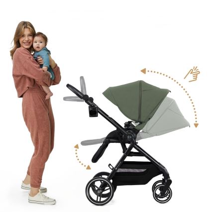 KINDERKRAFT SELECT - Wózek 2w1 YOXI Mystic zielony