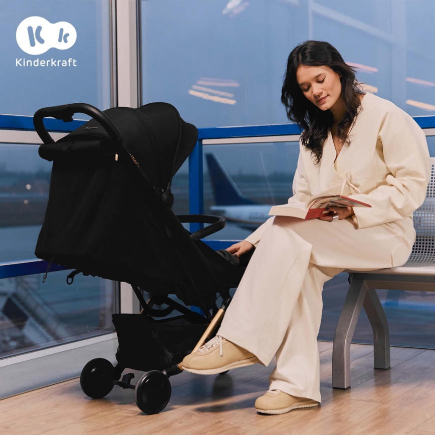 KINDERKRAFT SELECT - Wózek PILOT 2 czarny