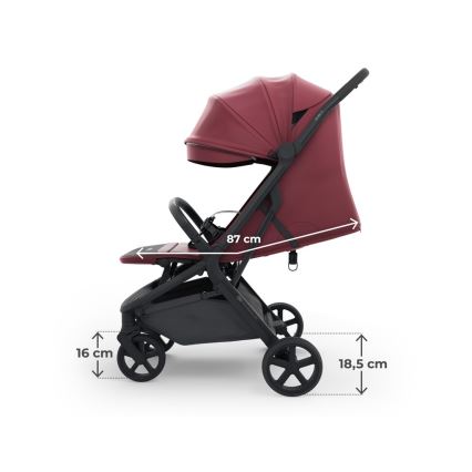 KINDERKRAFT SELECT - Wózek spacerowy NUBI 3 Dark Ruby