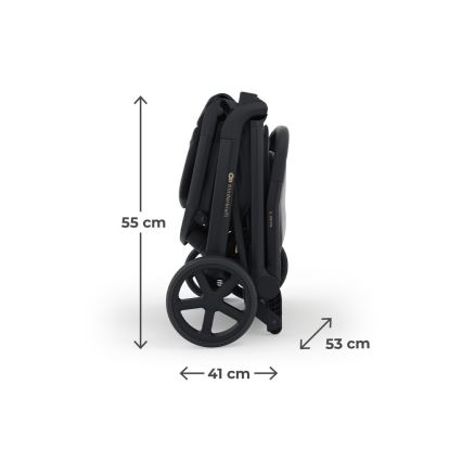 KINDERKRAFT SELECT - Wózek spacerowy NUBI 3 Midnight Black