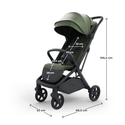 KINDERKRAFT SELECT - Wózek spacerowy NUBI 3 Mystic Green