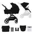 KINDERKRAFT SELECT - Wózek wielofunkcyjny 2w1 YOXI Czysta czerń