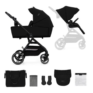 KINDERKRAFT SELECT - Wózek wielofunkcyjny 2w1 YOXI Czysta czerń