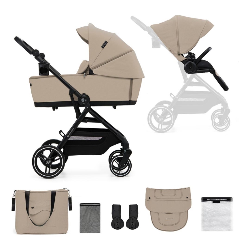 KINDERKRAFT SELECT - Wózek wielofunkcyjny 2w1 YOXI Piaskowy beż