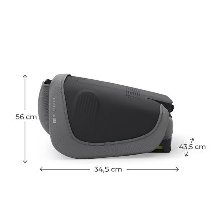 KINDERKRAFT - Składany fotelik samochodowy UNITY 2 i-Size 100-150 cm szary