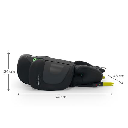KINDERKRAFT - Składany fotelik samochodowy XPAND 2 PRO 100-150 cm czarny