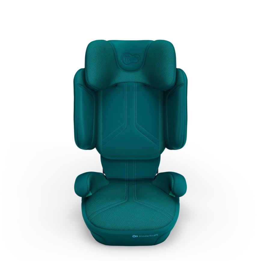KINDERKRAFT - Składany fotelik samochodowy XPAND 2 PRO 100-150 cm turkusowy