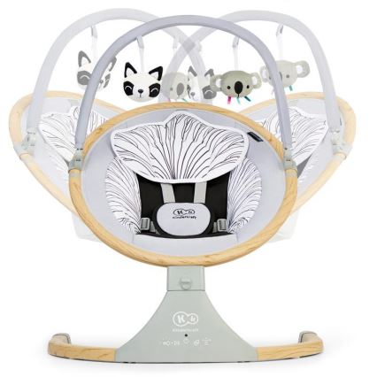 KINDERKRAFT - Wibrująca huśtawka dla dzieci z muzyką 2w1 LUMI