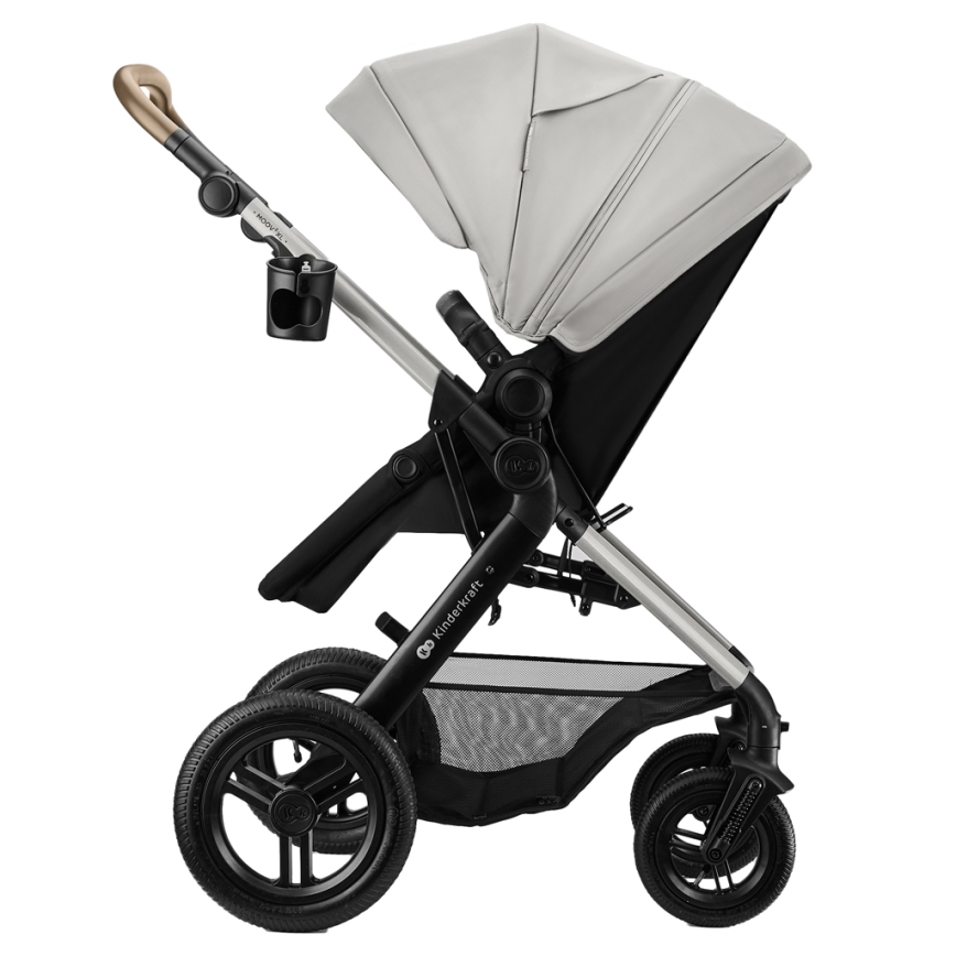 KINDERKRAFT - Wielofunkcyjny wózek 3w1 MOOV 2 XL Air Grey