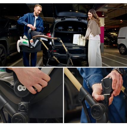 KINDERKRAFT - Wózek 3w1 MOOV 2 XL Air Black