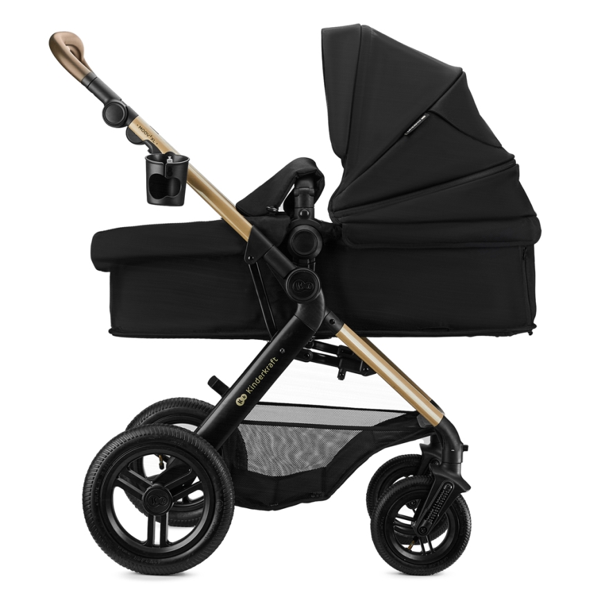 KINDERKRAFT - Wózek 3w1 MOOV 2 XL Air Black