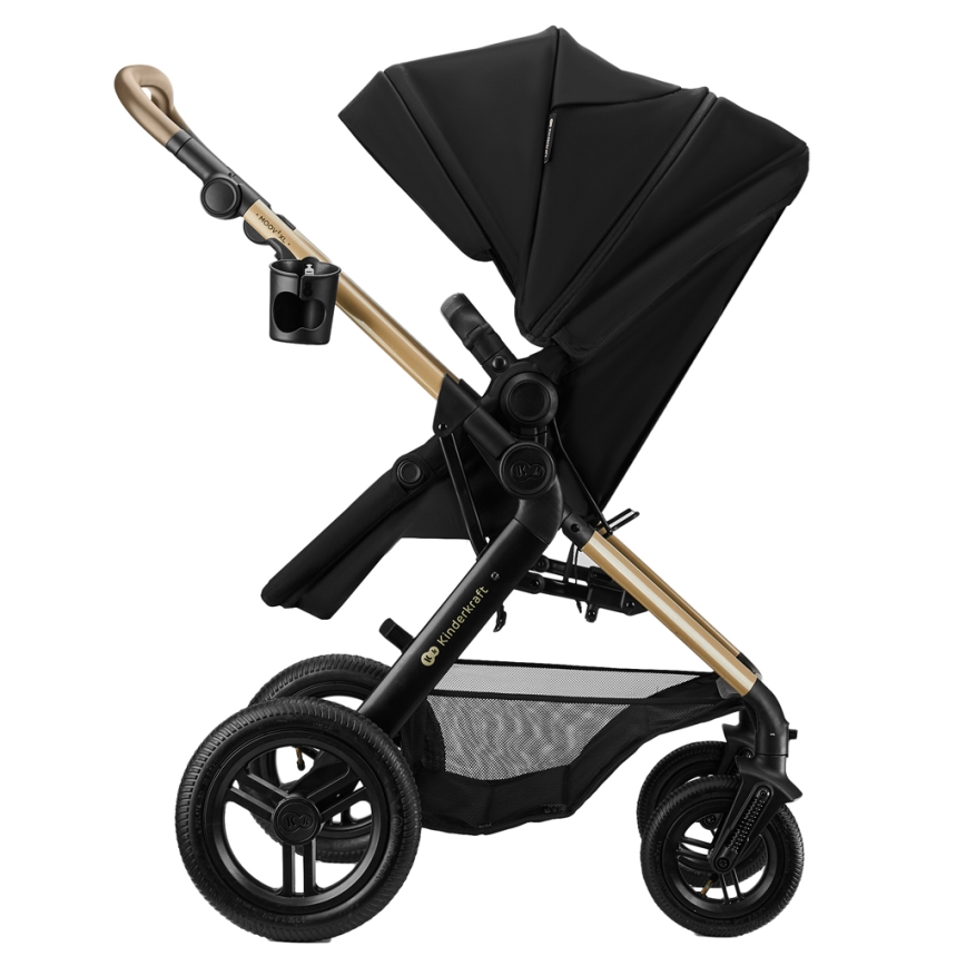 KINDERKRAFT - Wózek 3w1 MOOV 2 XL Air Black
