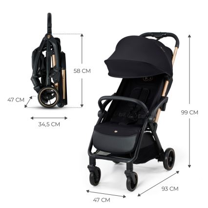 KINDERKRAFT - Wózek APINO czarny