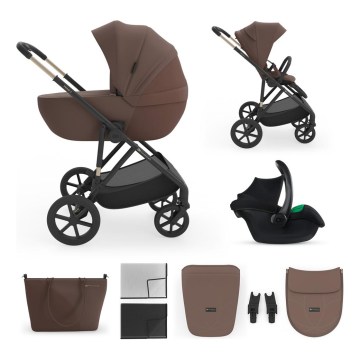 KINDERKRAFT - Wózek kombinowany 3w1 PRIME 3 Velvet Mocca