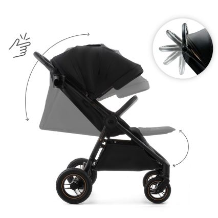KINDERKRAFT - Wózek spacerowy MITZY Air czarny