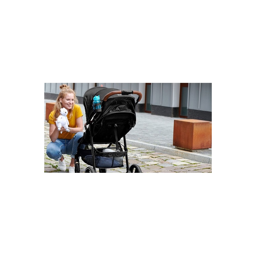 KINDERKRAFT - Wózek sportowy GRANDE PLUS czarny