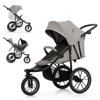 KINDERKRAFT - Wózek sportowy HELSI2 szary