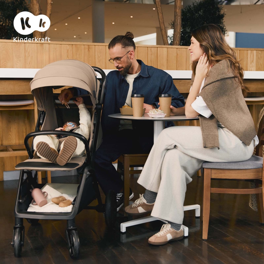 KINDERKRAFT - Wózek sportowy LOOM beżowy