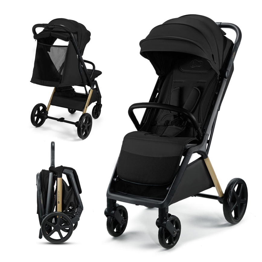 KINDERKRAFT - Wózek sportowy LOOM czarny