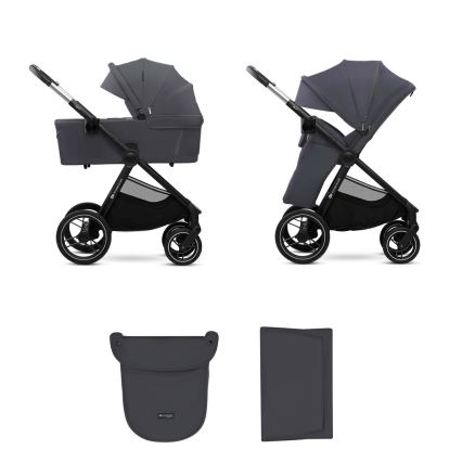 KINDERKRAFT - Wózek wielofunkcyjny 2w1 NEA 2 Ciemnoszary